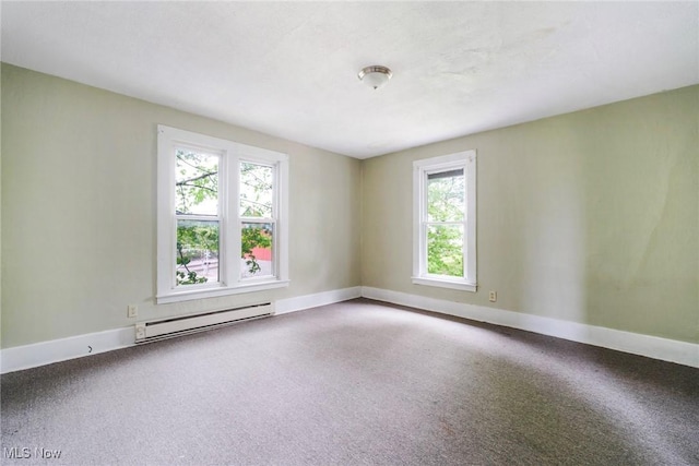 492 W Pershing St, Salem, OH 44460 - carpeted spare room with a baseboard radiator and baseboards