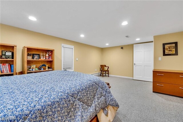1271 Emerald Creek Dr, Broadview Heights, OH 44147 - bedroom featuring light carpet, recessed lighting, and baseboards