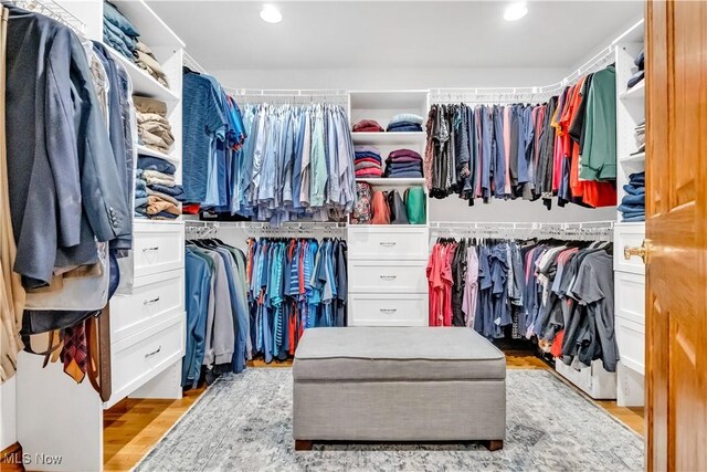 1271 Emerald Creek Dr, Broadview Heights, OH 44147 - walk in closet featuring wood finished floors