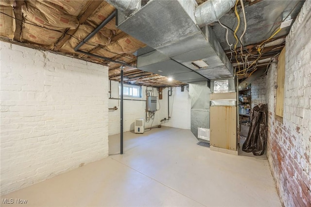 201 E Spring St, Marietta, OH 45750 - basement with a central vacuum unit and heating unit
