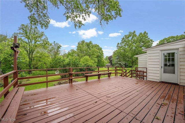 6525 Wales Ave NW, Massillon, OH 44646 - view of wooden deck