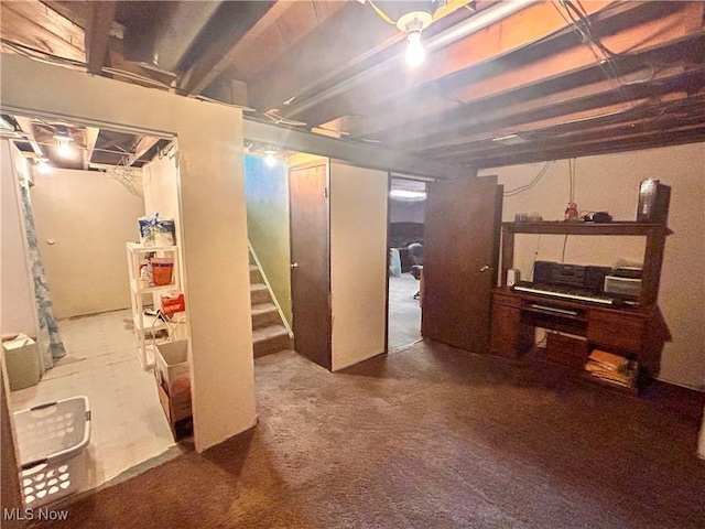 76 Parkgate Ave, Youngstown, OH 44515 - unfinished basement featuring stairway