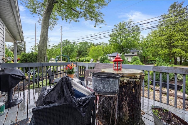 6610 Lear Nagle Rd Unit 26, North Ridgeville, OH 44039 - view of patio with a deck and area for grilling