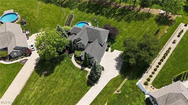 3130 Hollybrook Ln, Mogadore, OH 44260 - bird's eye view of a pool