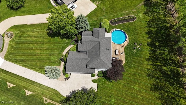 3130 Hollybrook Ln, Mogadore, OH 44260 - drone / aerial view of a pool