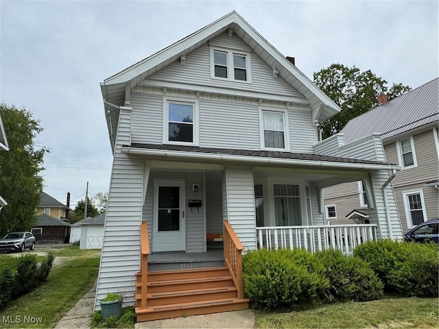 1733 E 47th St, Ashtabula, OH 44004 - american foursquare style home featuring covered porch