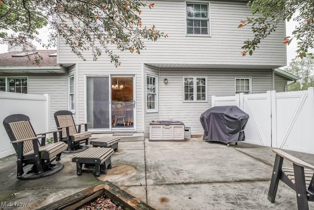 1632 Schneider St NW, North Canton, OH 44720 - rear view of house featuring a patio area, a fenced backyard, and a gate