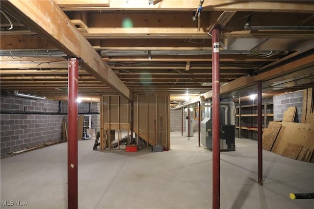 5280 Kapok Dr, Medina, OH 44256 - unfinished basement featuring heating unit