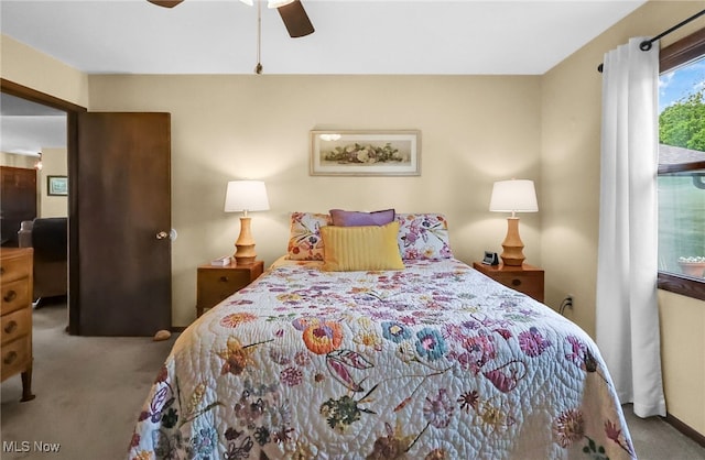 14031405 Frank Dr, Wooster, OH 44691 - carpeted bedroom featuring ceiling fan