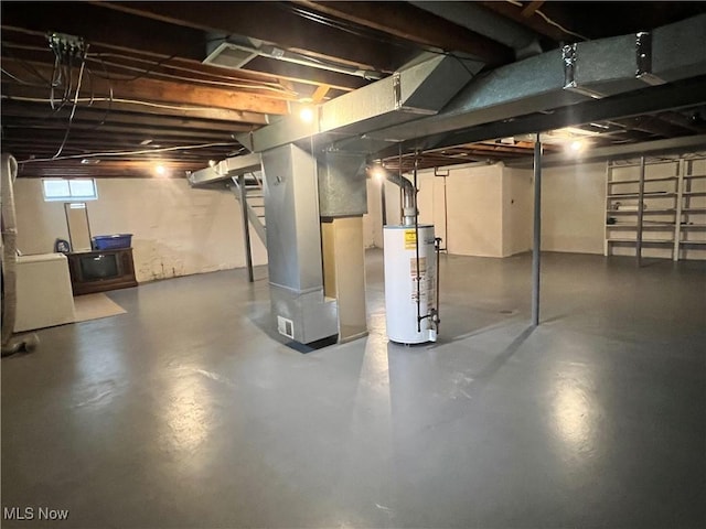 213 Kenmore Ave SE, Warren, OH 44483 - below grade area with gas water heater and heating unit