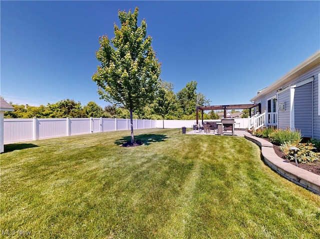 515 Prestwick Path, Painesville, OH 44077 - view of yard featuring a patio area and a pergola