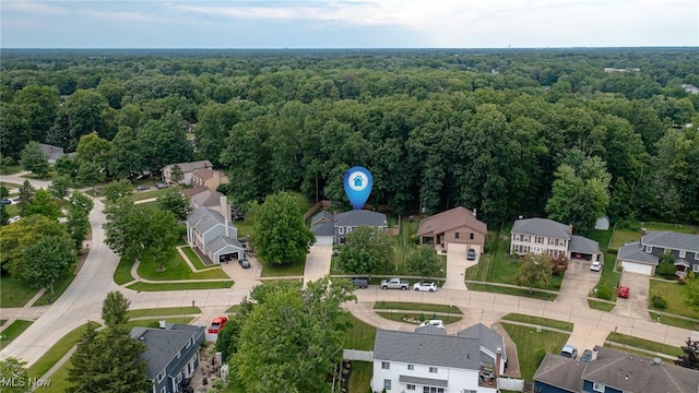 20686 Wildwood Ln, Strongsville, OH 44149 - aerial view of residential area featuring a forest