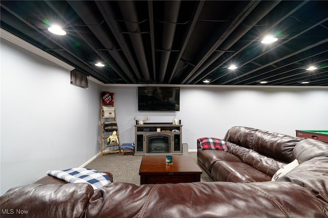 20686 Wildwood Ln, Strongsville, OH 44149 - living room with carpet floors and baseboards