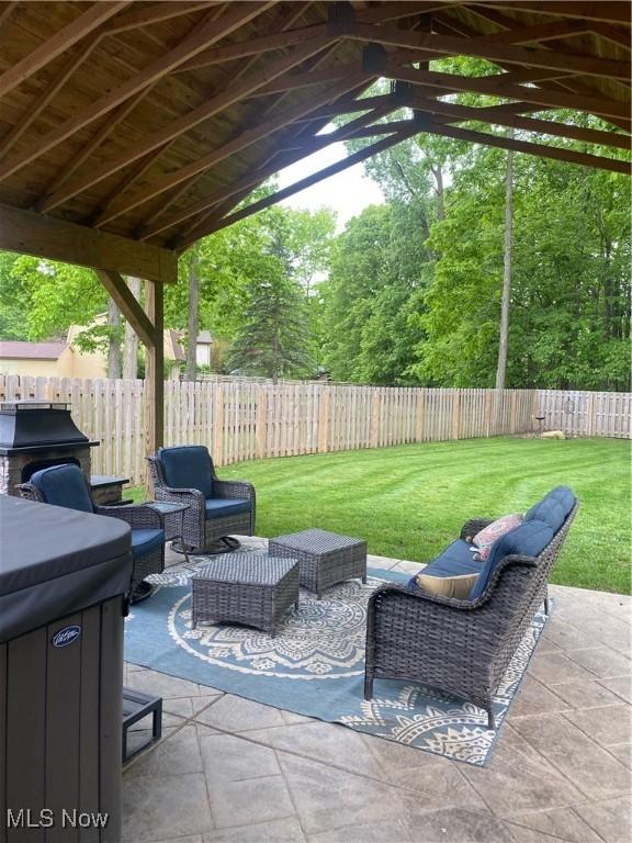 20686 Wildwood Ln, Strongsville, OH 44149 - view of patio / terrace featuring an outdoor hangout area and grilling area
