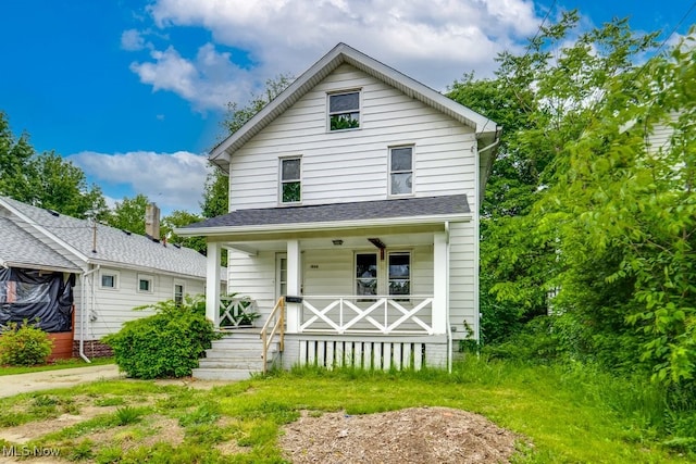 1866 17th St SW, Akron, OH 44314 - view of front of property with covered porch