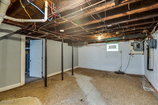 1866 17th St SW, Akron, OH 44314 - basement featuring electric panel and drainage system