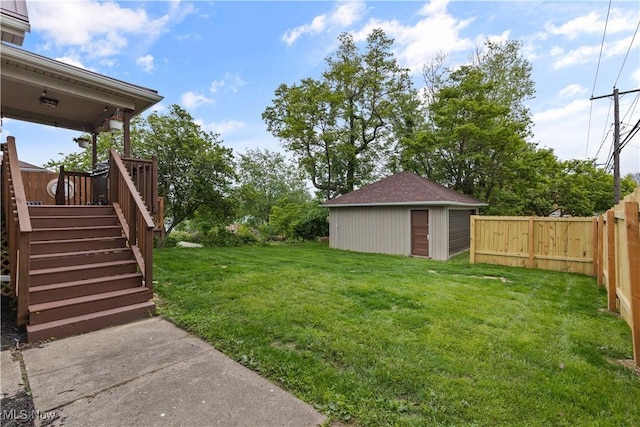 3652 Brightway St, Weirton, WV 26062 - view of yard with an outbuilding and stairs