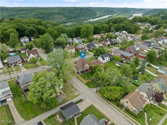 3652 Brightway St, Weirton, WV 26062 - aerial view of property and surrounding area with a forest and nearby suburban area