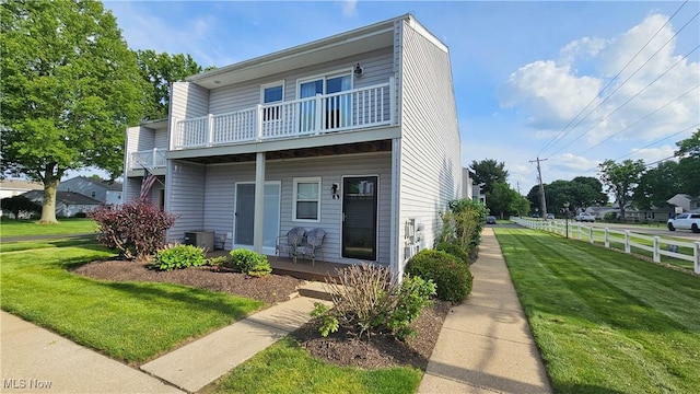 3970 Royal Liverpool Dr Unit A, Uniontown, OH 44685 - view of front of home featuring a balcony and covered porch