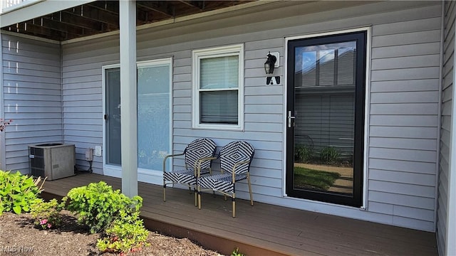 3970 Royal Liverpool Dr Unit A, Uniontown, OH 44685 - wooden terrace featuring central AC unit