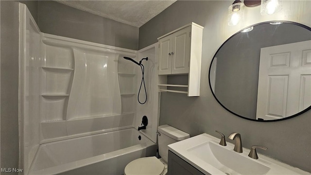 3970 Royal Liverpool Dr Unit A, Uniontown, OH 44685 - bathroom featuring vanity, toilet, and  shower combination