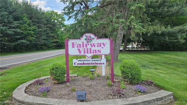 3970 Royal Liverpool Dr Unit A, Uniontown, OH 44685 - community sign with a yard