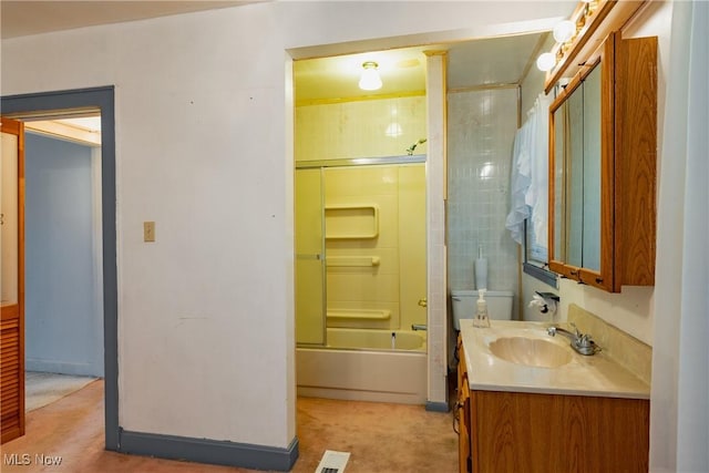 2200 7th Ave, Parkersburg, WV 26101 - bathroom featuring vanity, shower / washtub combination, and baseboards