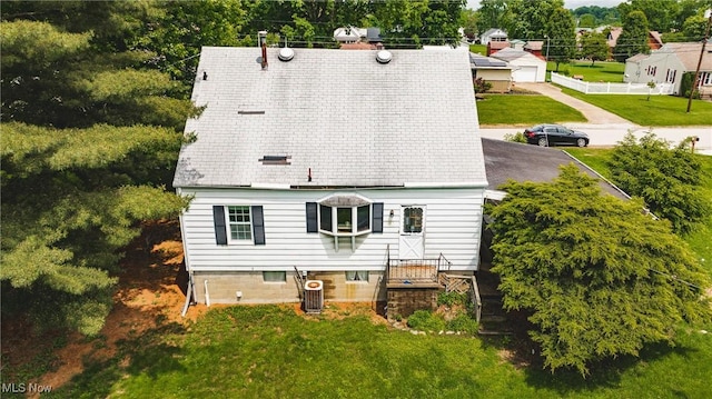 2200 7th Ave, Parkersburg, WV 26101 - rear view of house with a lawn and central air condition unit