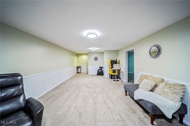 20393 Wildwood Ln, Strongsville, OH 44149 - sitting room featuring wainscoting and carpet