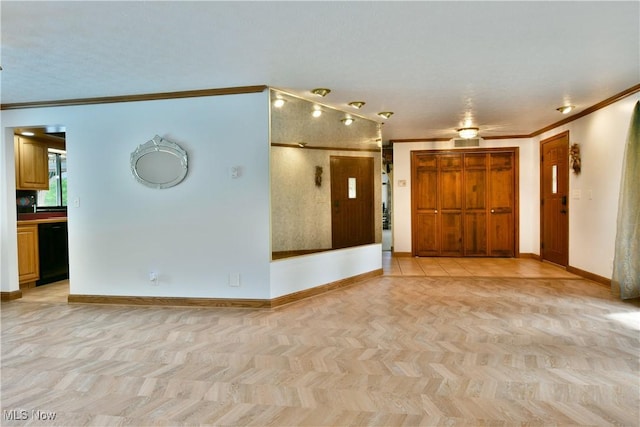2942 Barclay Messerly Rd, Southington, OH 44470 - unfurnished room with crown molding and baseboards