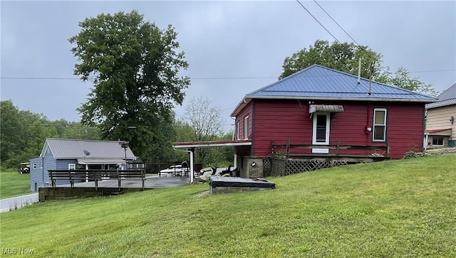 13929 Old Glory Rd, Lore City, OH 43755 - view of side of property featuring a yard