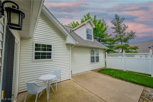 3347 Reserve Dr Unit 36, Cuyahoga Falls, OH 44223 - patio terrace at dusk featuring a patio