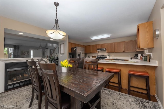 3347 Reserve Dr Unit 36, Cuyahoga Falls, OH 44223 - dining room with recessed lighting and light wood-style flooring