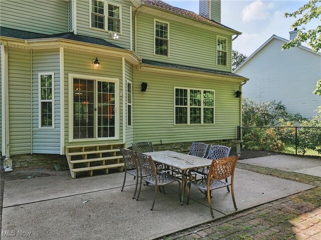 7234 Bridlewood Dr, Concord, OH 44077 - view of patio / terrace featuring entry steps and outdoor dining area