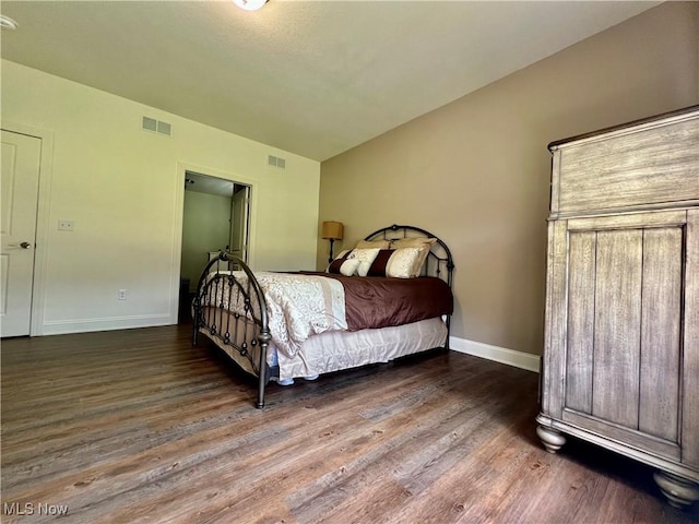 261 Valley View Dr, Weirton, WV 26062 - bedroom with wood finished floors, baseboards, and lofted ceiling