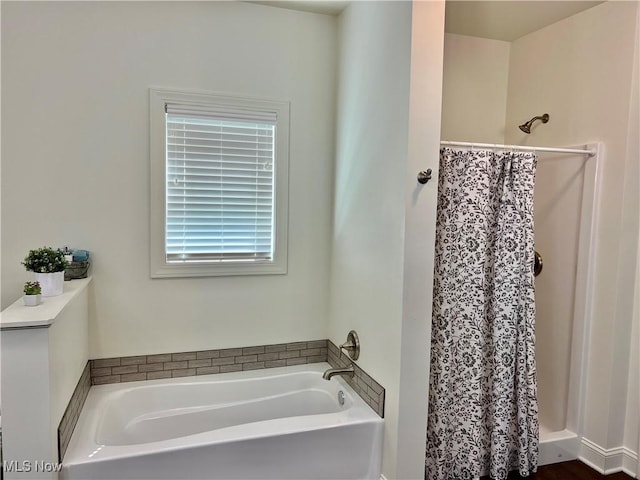 261 Valley View Dr, Weirton, WV 26062 - full bath featuring a shower stall and a garden tub