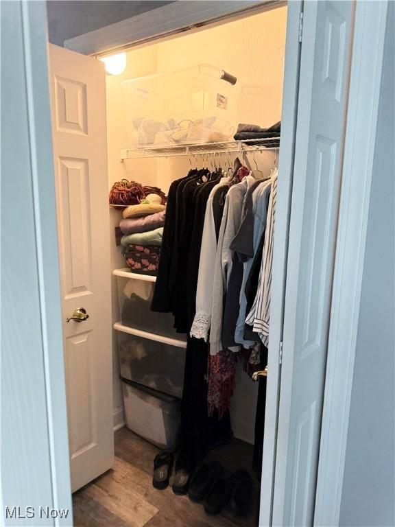 73 Falls River Dr Unit 6, Munroe Falls, OH 44262 - walk in closet featuring wood finished floors