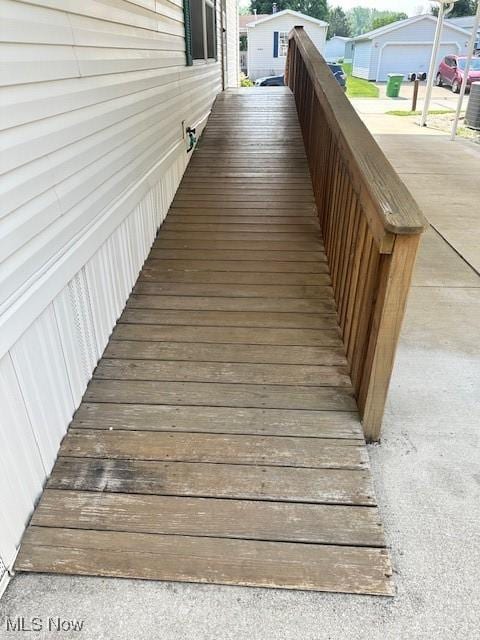 1569 Bogie Ln, Painesville, OH 44077 - view of wooden terrace