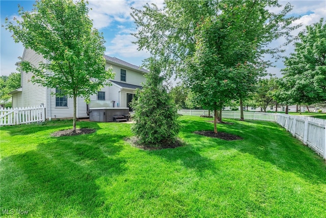 8373 Forest View Dr, Olmsted Falls, OH 44138 - view of yard with a hot tub