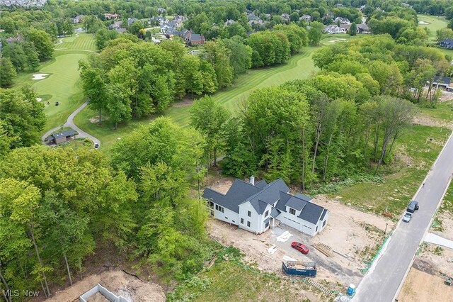 810 Club Dr W, Aurora, OH 44202 - bird's eye view of a tree filled landscape and a local golf course