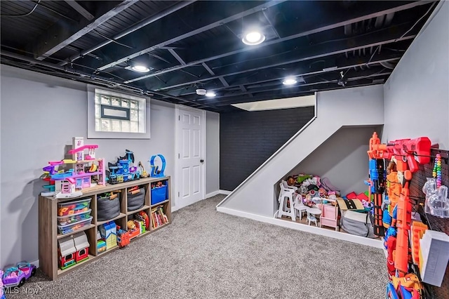 10626 Oakview Dr, Beloit, OH 44609 - rec room with carpet flooring