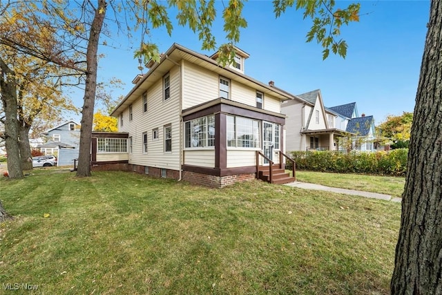 3331 Cedarbrook Rd, Cleveland Heights, OH 44118 - rear view of house with a yard
