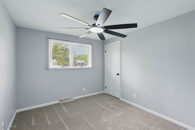 8049 Mccreary Rd, Broadview Heights, OH 44147 - carpeted spare room featuring ceiling fan and baseboards