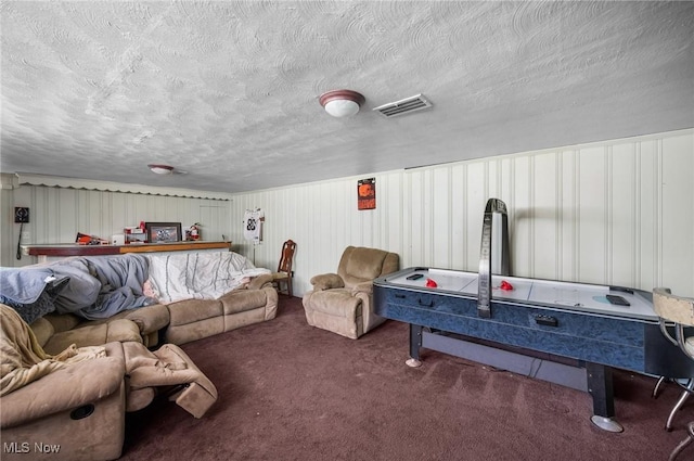 1572 S Belvoir Blvd, South Euclid, OH 44121 - living area featuring carpet and a textured ceiling