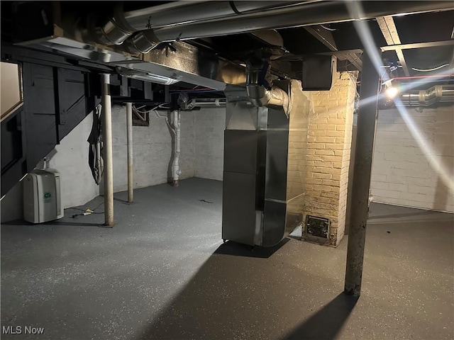 13707 Drexmore Rd, Shaker Heights, OH 44120 - unfinished basement featuring heating unit