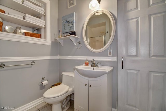 85530 Beagle Club Rd, Scio, OH 43988 - bathroom featuring vanity, tile patterned floors, and toilet