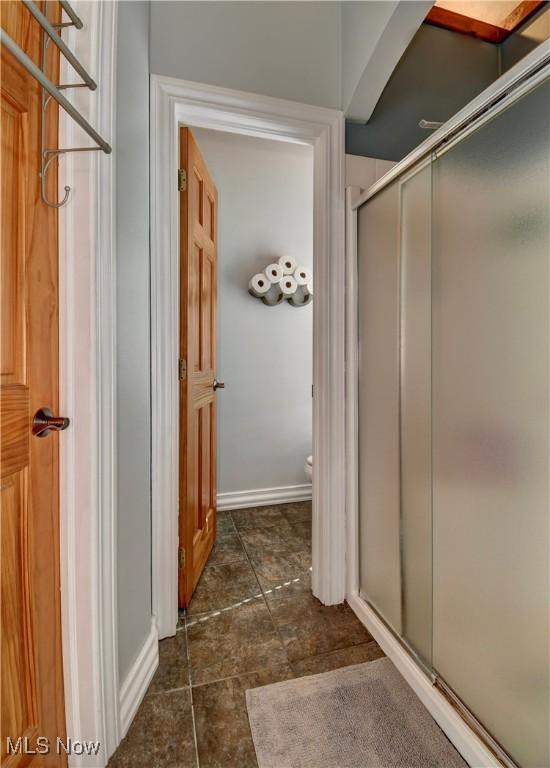 85530 Beagle Club Rd, Scio, OH 43988 - bathroom with a shower stall and toilet