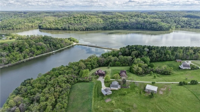 85530 Beagle Club Rd, Scio, OH 43988 - aerial view of property's location featuring a heavily wooded area and a large body of water
