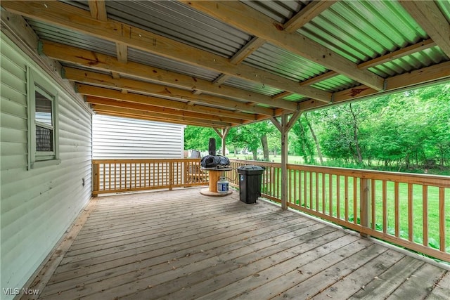 163 E Martin St, Amherst, OH 44001 - view of wooden terrace