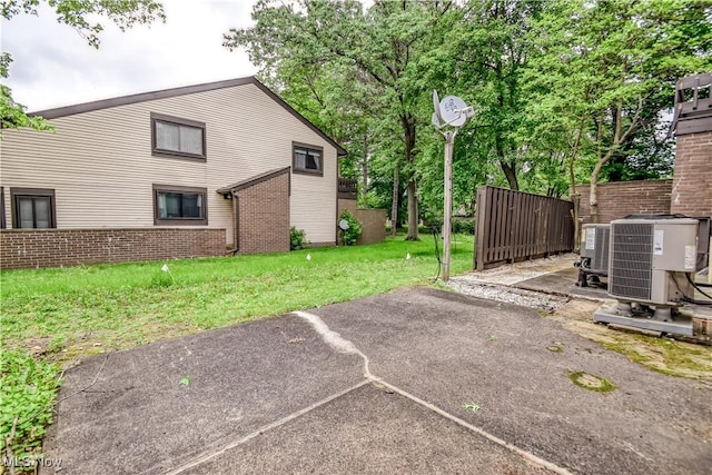 4473 Habersham Ln S, Richmond Heights, OH 44143 - view of yard with central AC and a patio area